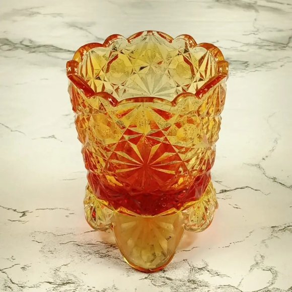 Degenhart Glass Daisy & Button Toothpick Trinket Paperweight Vtg - Picture 4 of 9